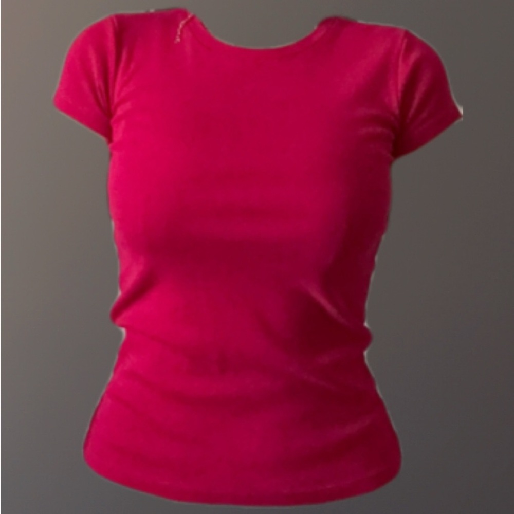Vibrant Pink Short Sleeve Top